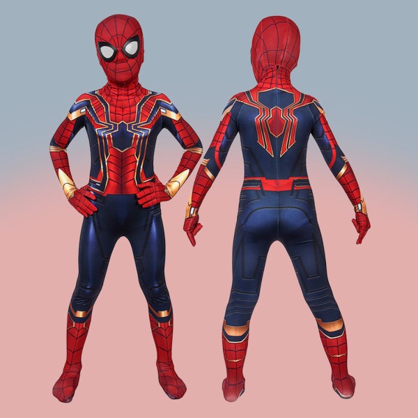 Kids Iron Spiderman Cosplay Suit Avengers Endgame Spider-Man Peter Parker Costumes